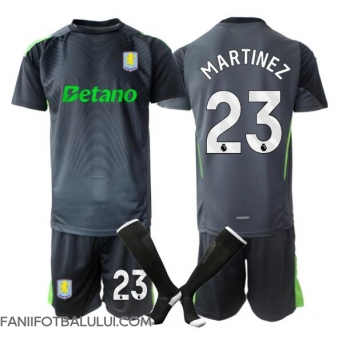 Aston Villa Emiliano Martinez #23 Portarii Echipament de Fotbal Replică 2025-26 Copii Acasa (+ Șorturi)
